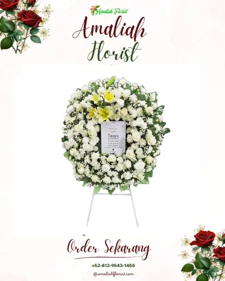 Krans Bunga Duka Penumangan Baru